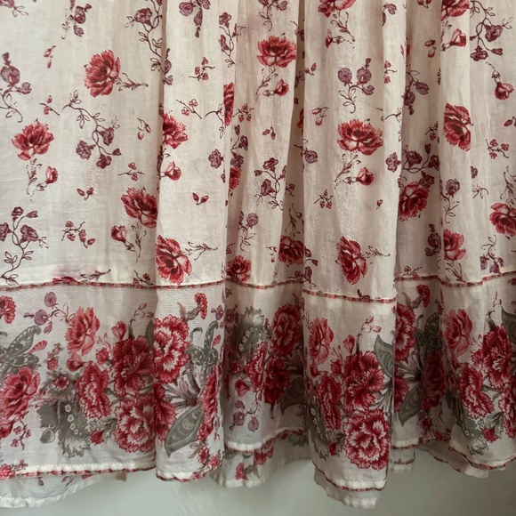 Free People Lysette Red Ivory Floral Maxi Dress - Picture 9 of 9